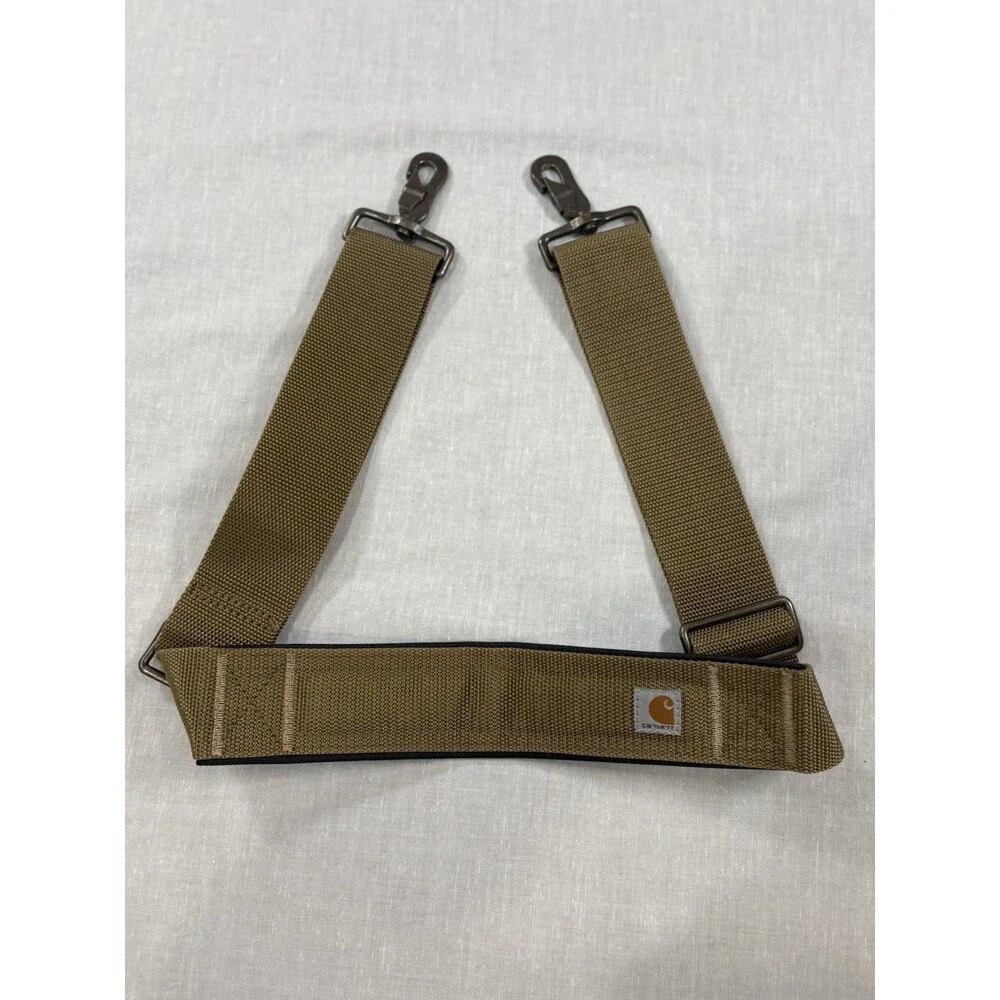Carhartt Brown Adjustable Nylon Shoulder Strap Accessory With Swivel Hooks